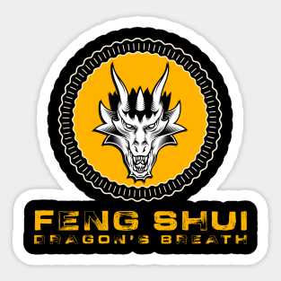 FENG SHUI  Dragon`s Breath Chinese Mithology Symbol for Wisdom and Good Fortune Sticker